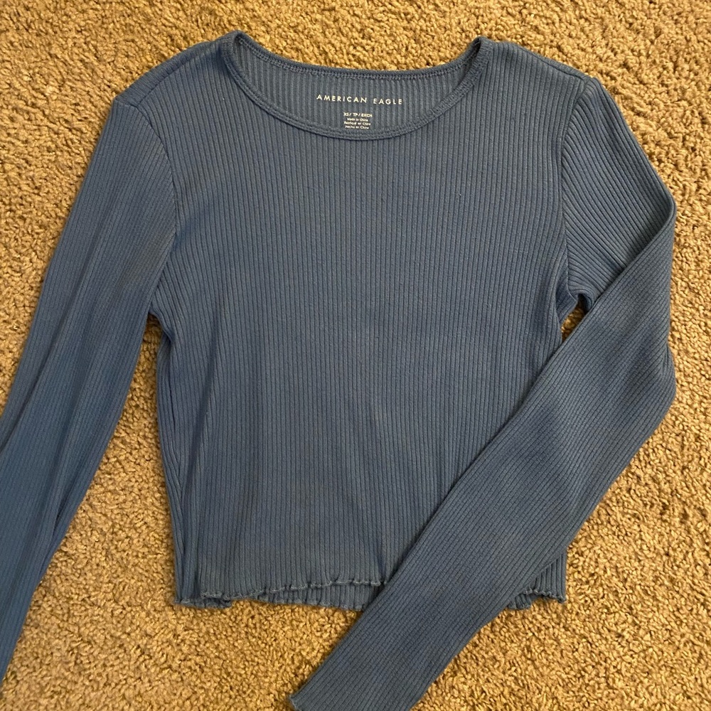 Beautiful blue crop top